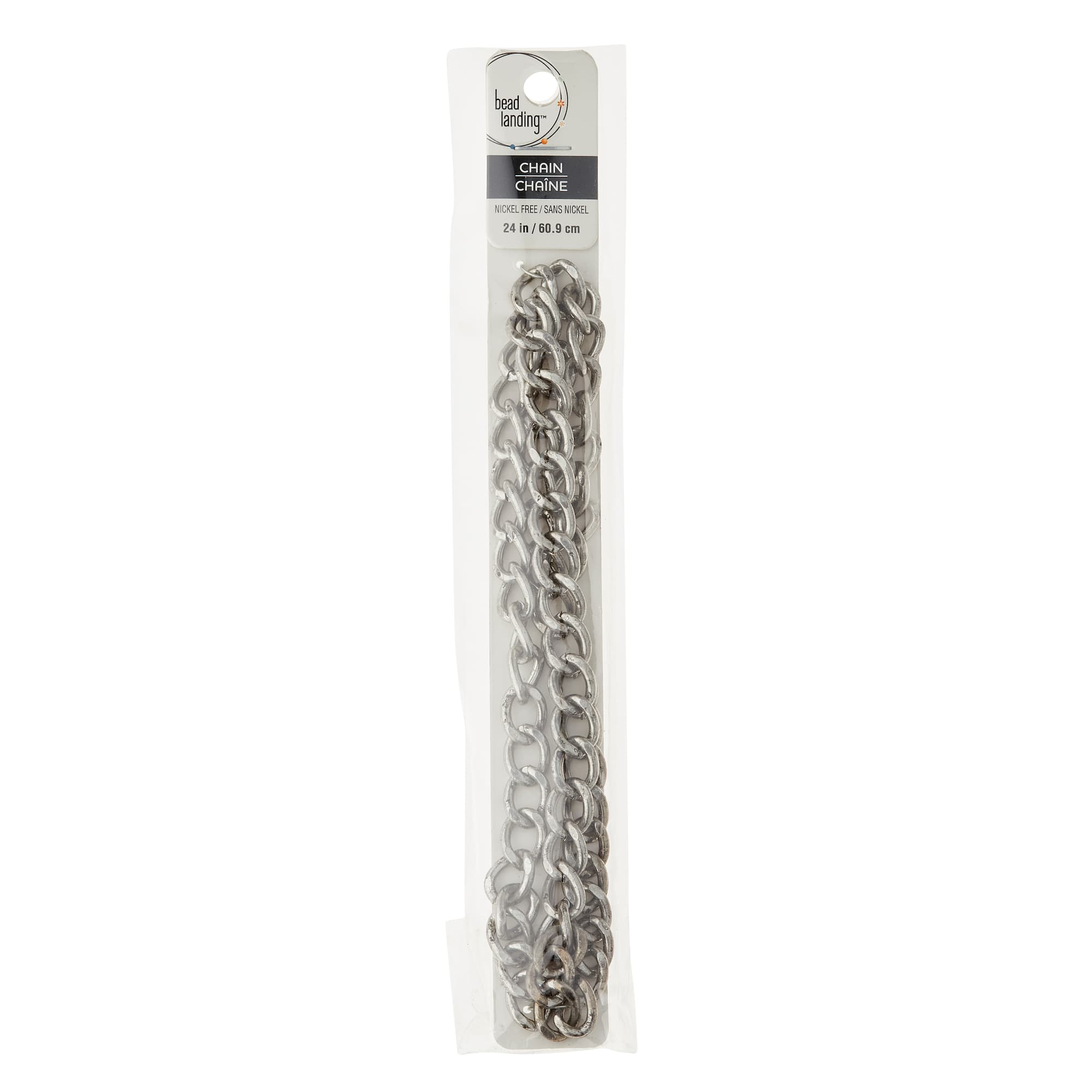 12 Pack: 24" Antique Silver Twisted Chain by Bead Landing™